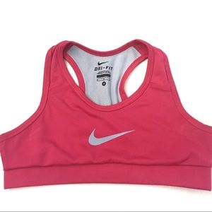 Nike Dri Fit Pink Gray Sports Bra